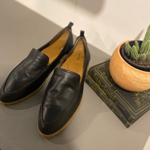 Susina Black Leather Loafer / Slip-On